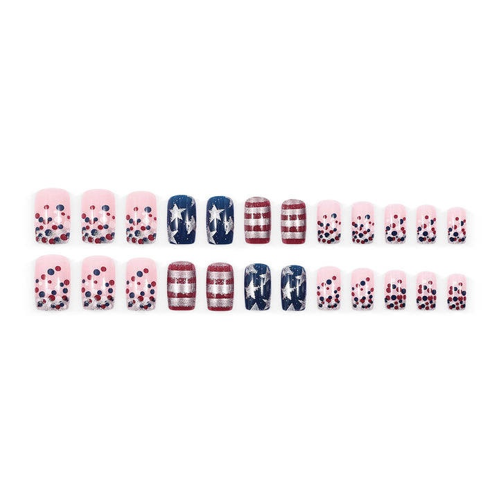 Artificial nails with patriotic motif Kalsten