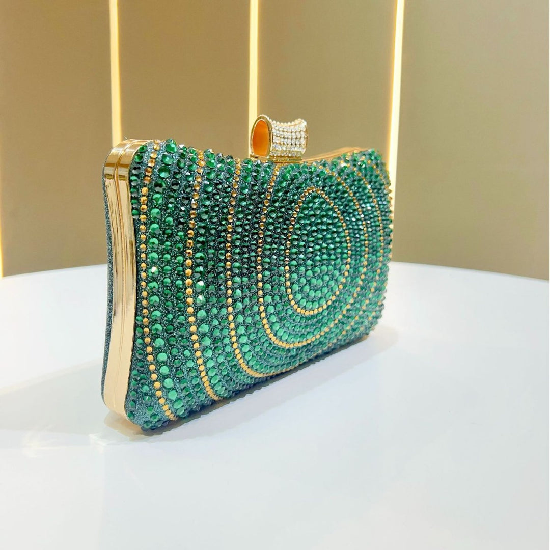 Sparkling Rhinestone Evening Clutch
