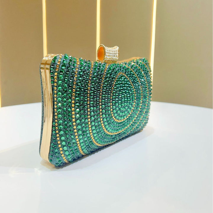 Sparkling Rhinestone Evening Clutch