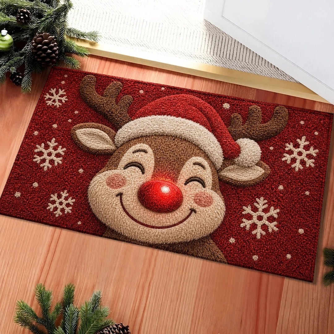 Whimsical Holiday-Themed Floor Mat Kalsten