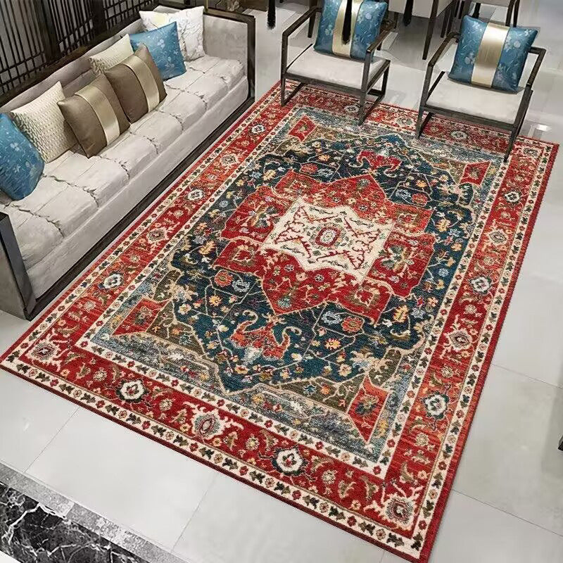 Vintage Floral Design Area Rug