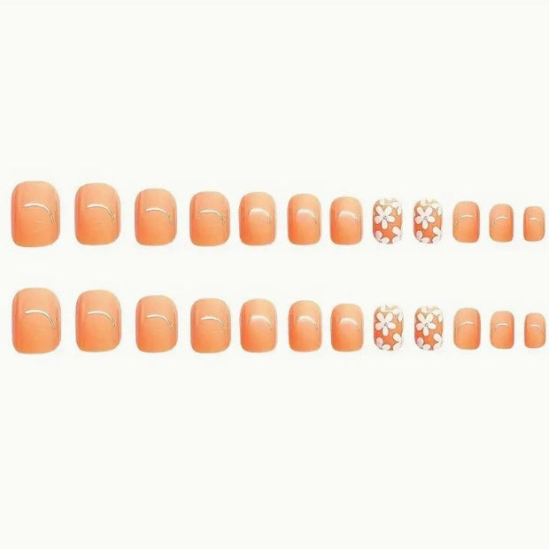 Floral Accent Acrylic Nail Art Enhancements Kalsten