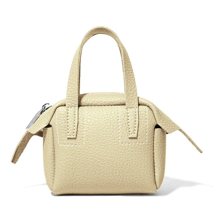 Compact Textured Handheld Satchel Kalsten
