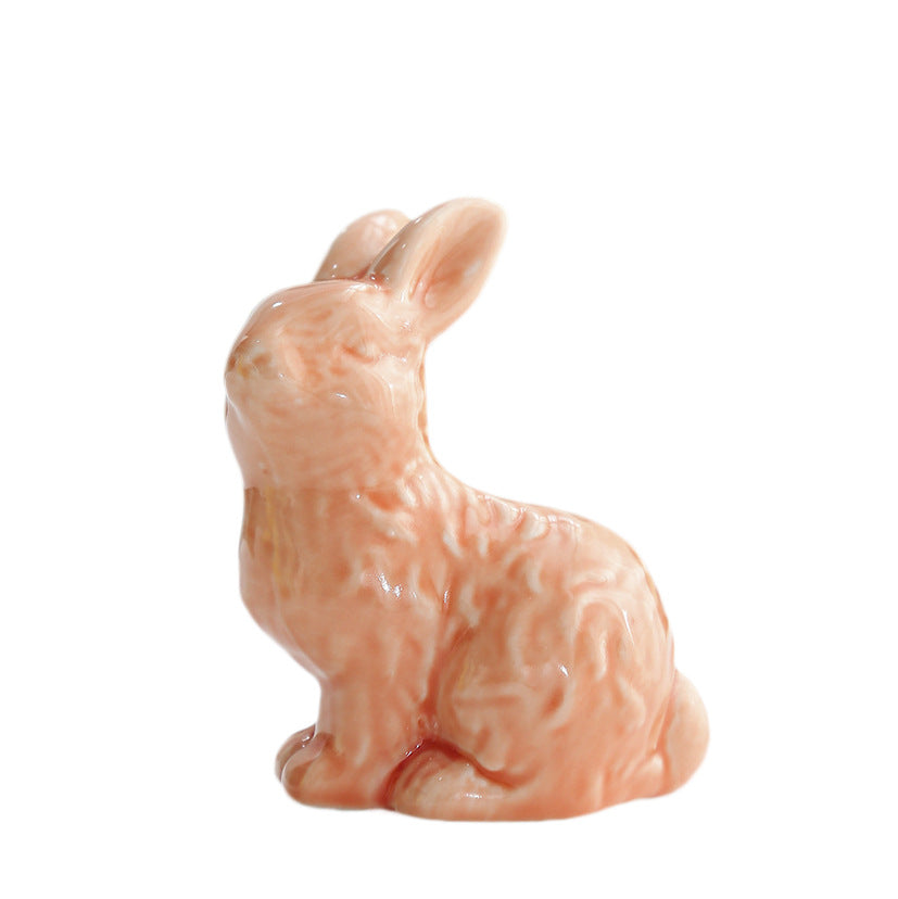 Whimsical Ceramic Rabbit Sculpture Kalsten