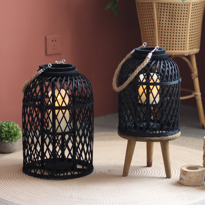 Decorative lantern made of braided material Kalsten