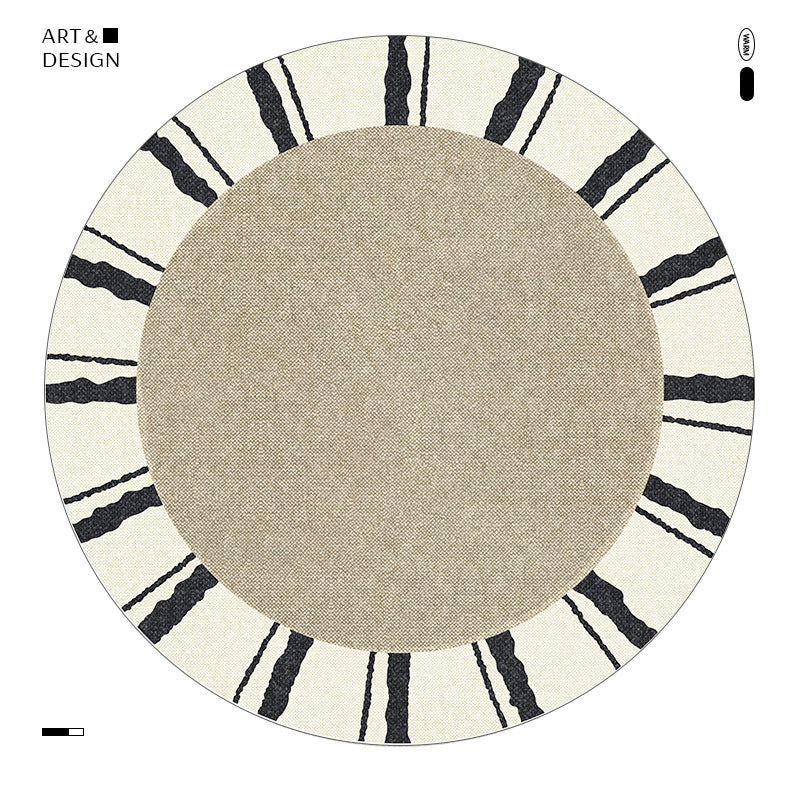 Floral Patterned Round Area Rug
