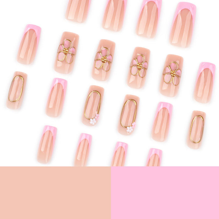 Exclusive Nail Art with Flower Accents Kalsten