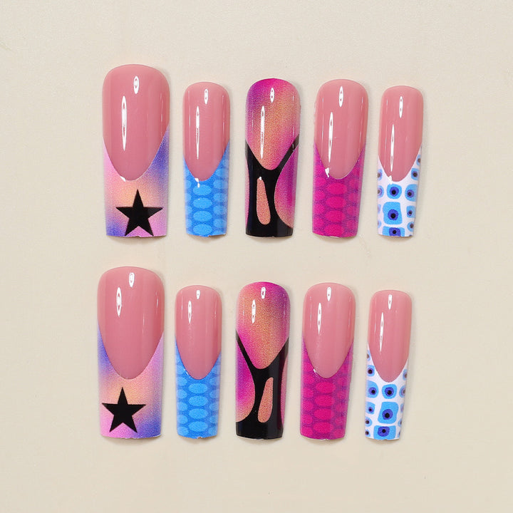Artistic Press-On Nail Art Extensions Kalsten