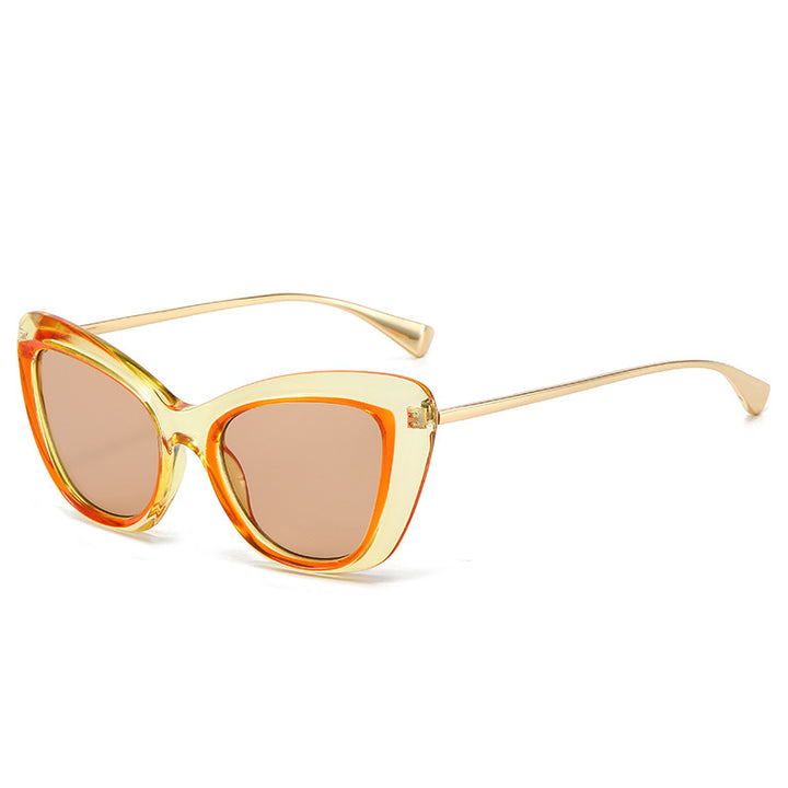 Ladies Cat-Eye Sunglasses with Elegant Metal Frame Kalsten