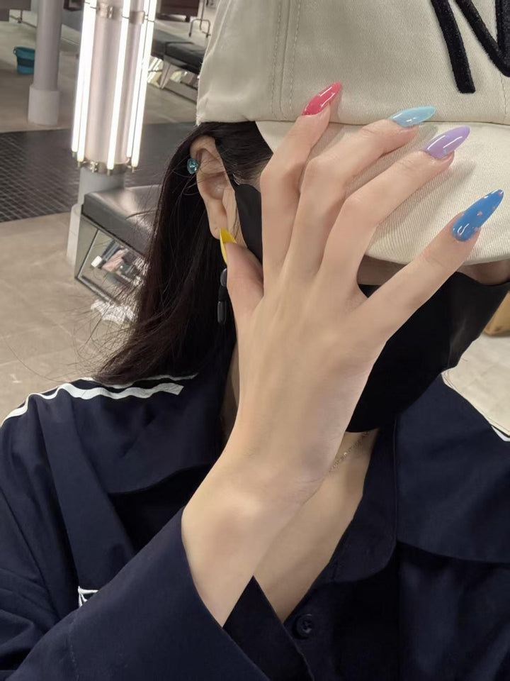 Colorful Gel Nail Extensions