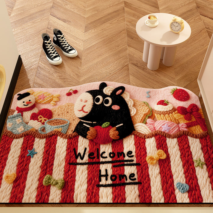Decorative Cartoon Welcome Mat for Home