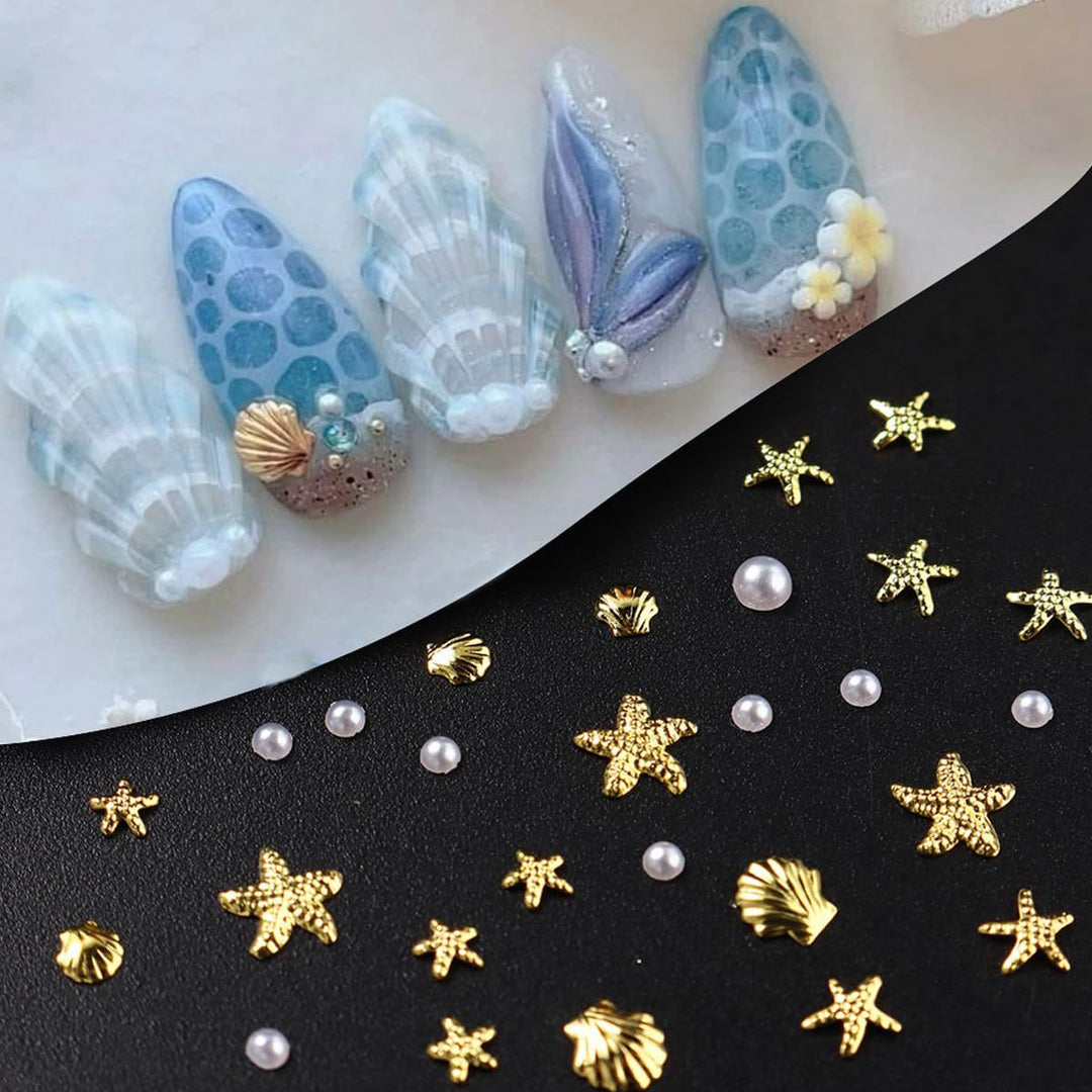 Sea-Themed Nail Art Decoration Kit