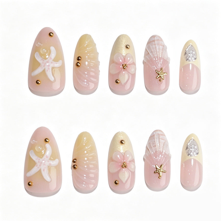 Artistic Floral Design Press-On Nails Kalsten