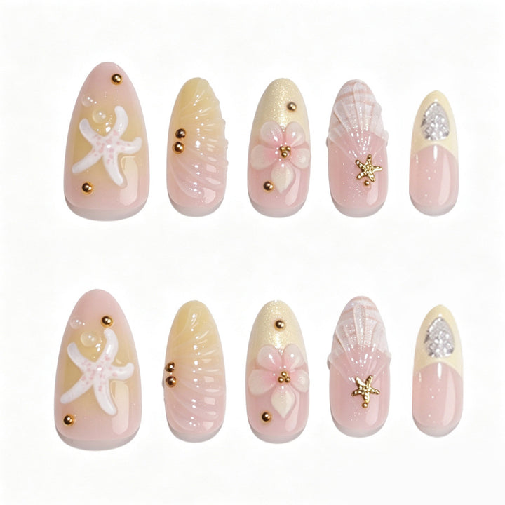 Artistic Floral Design Press-On Nails Kalsten
