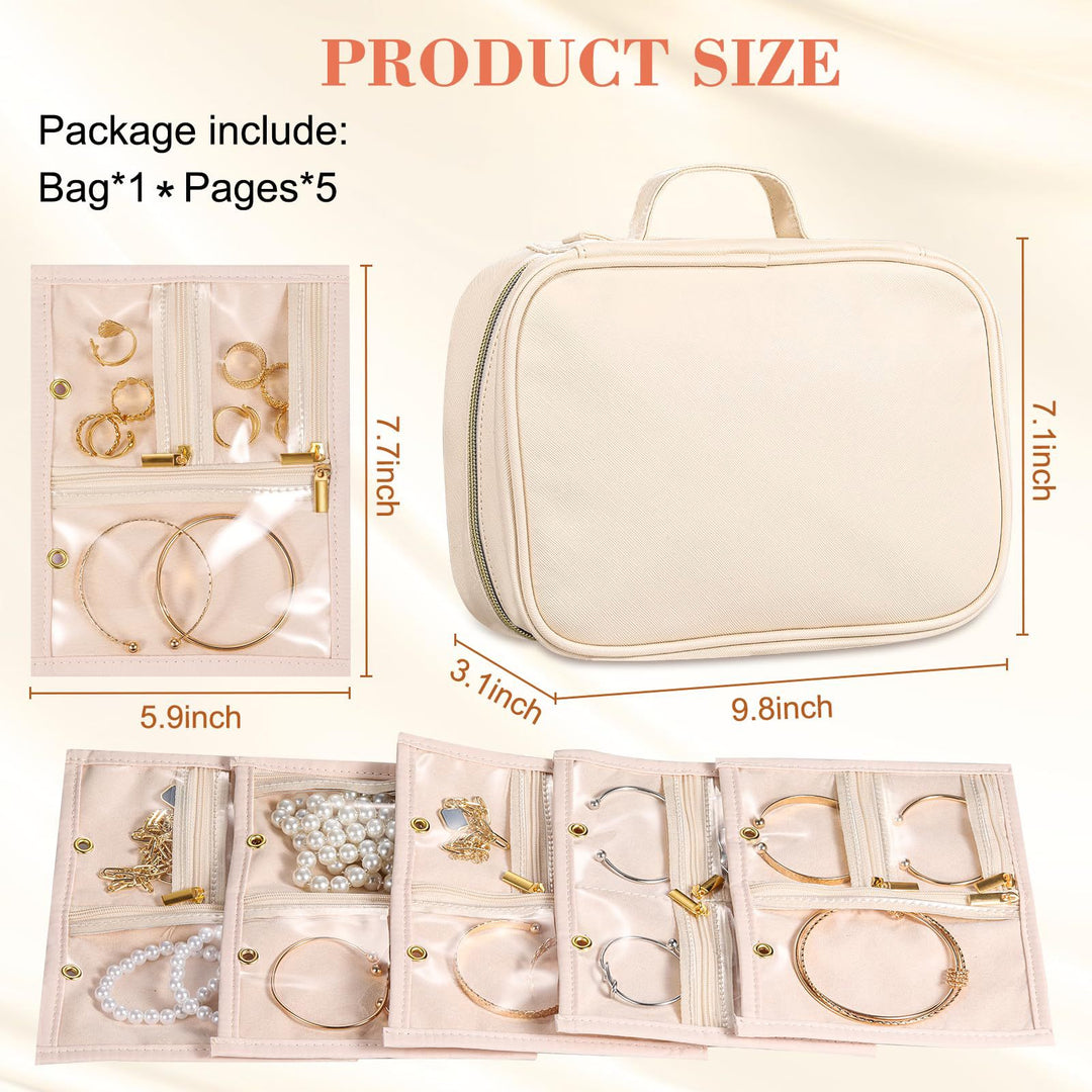 Women's elegant jewelry organizer with transparent compartments Kalsten