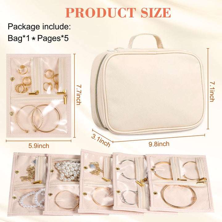 Women's elegant jewelry organizer with transparent compartments Kalsten