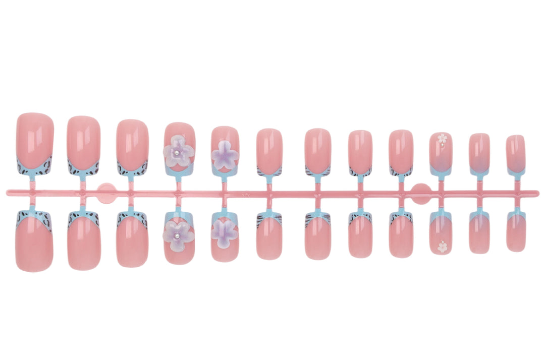Artificial nails with floral designs Kalsten