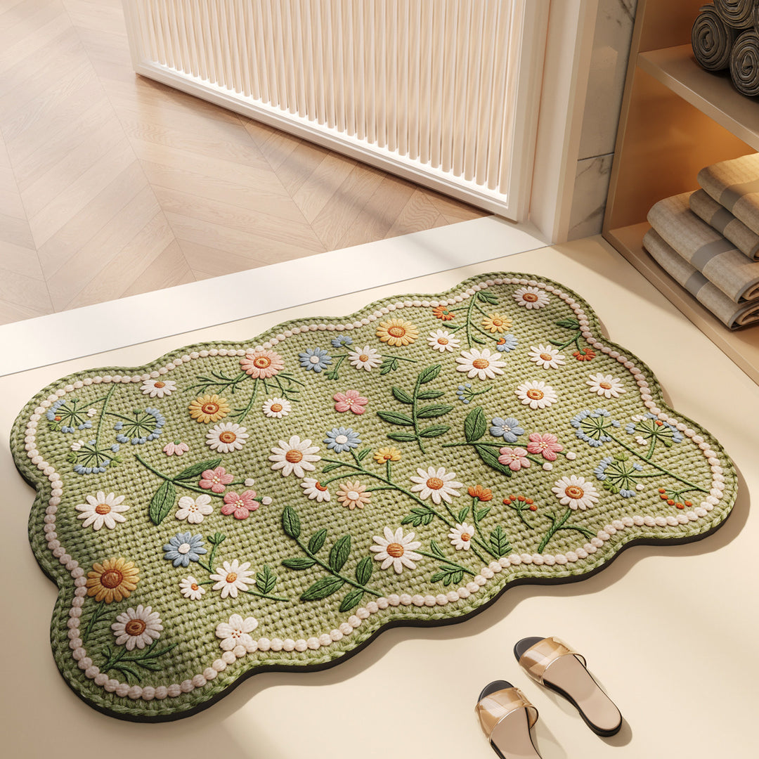 Floral Decorative Area Rug for Home