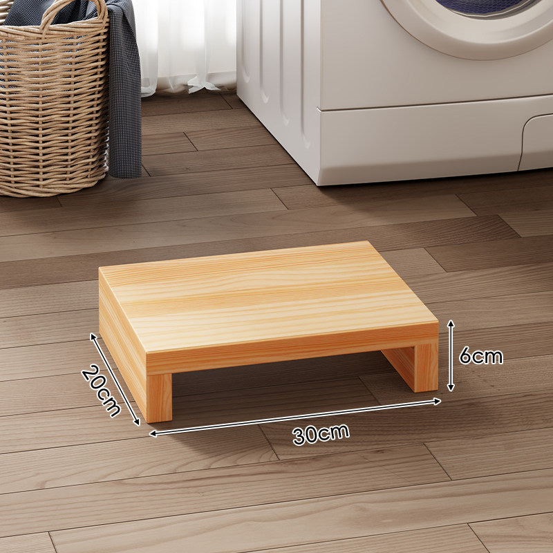 Low-Profile Solid Wood Appliance Riser Platform