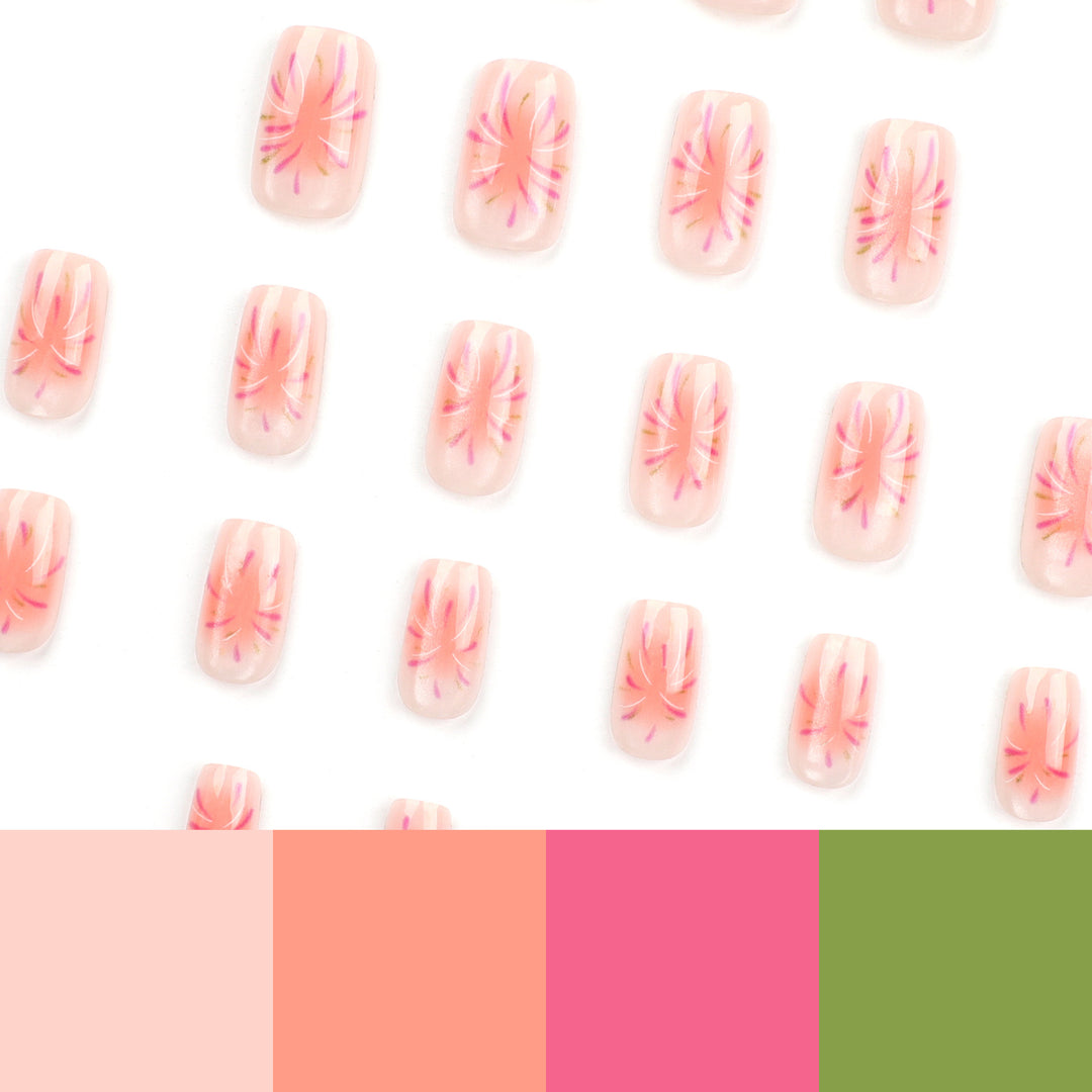 Artificial nail art with sparkling accents and special design Kalsten