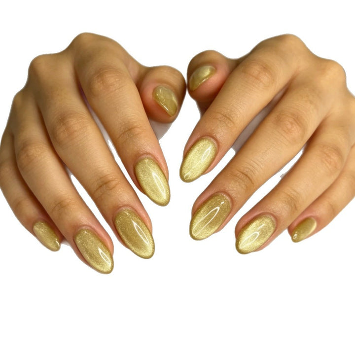 Glittering Almond-Shaped Press-On Nails Kalsten