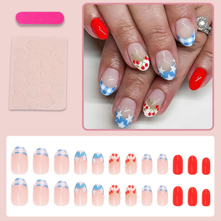 Artificial nails with playful design Kalsten