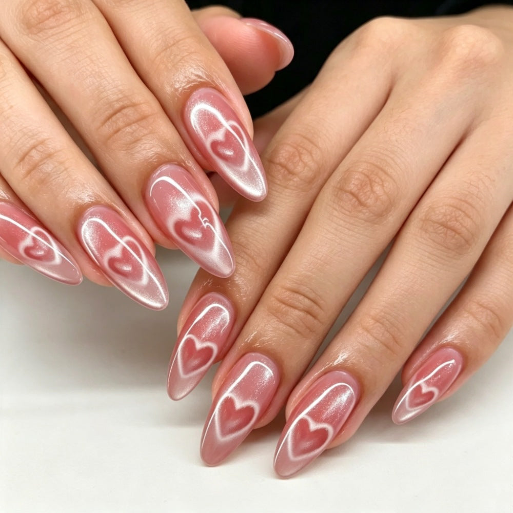 Artificianails with Elegant Heart Design Kalsten