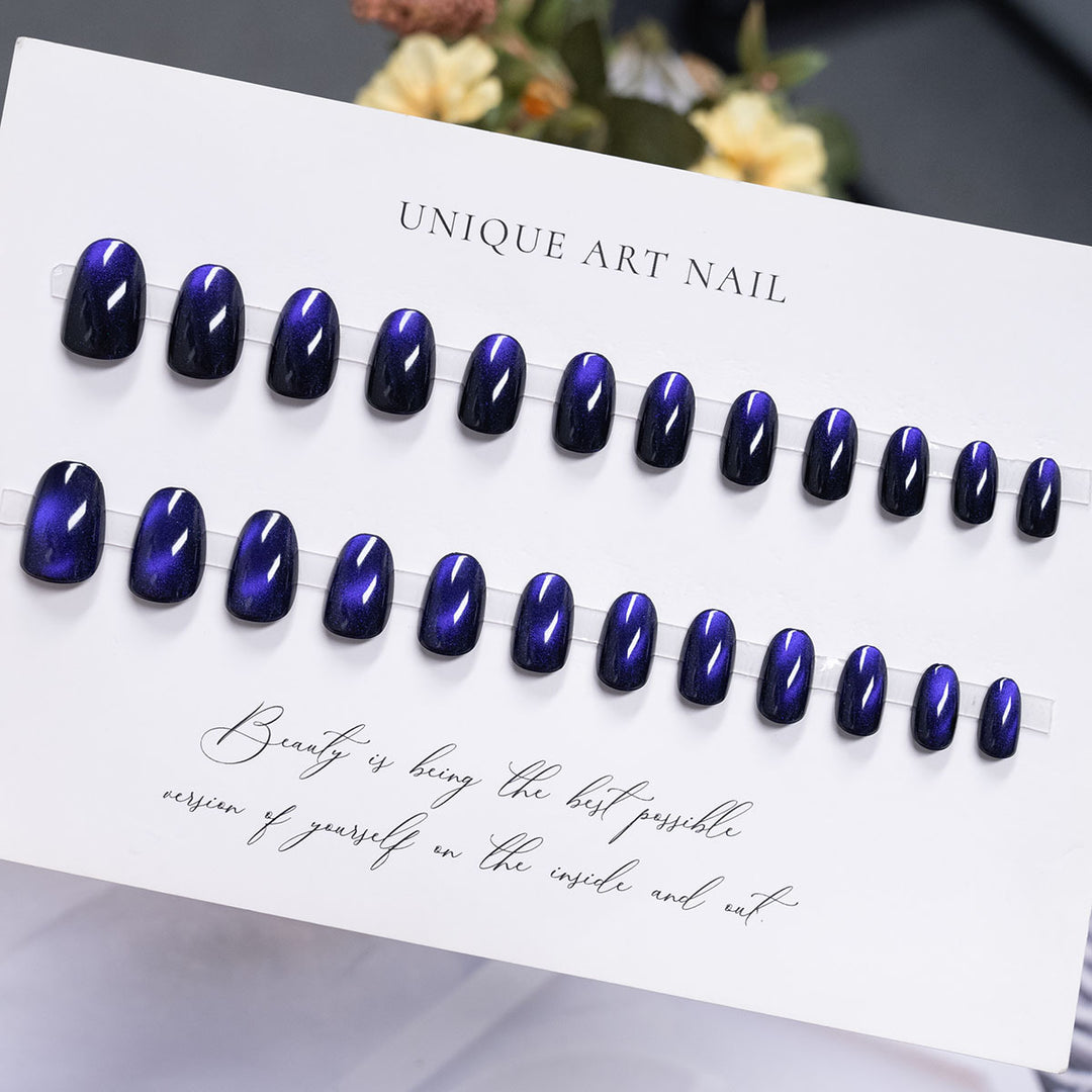 Glossy Long-Lasting Press-On Nail Set