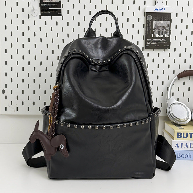 Casual Leather Backpack Kalsten