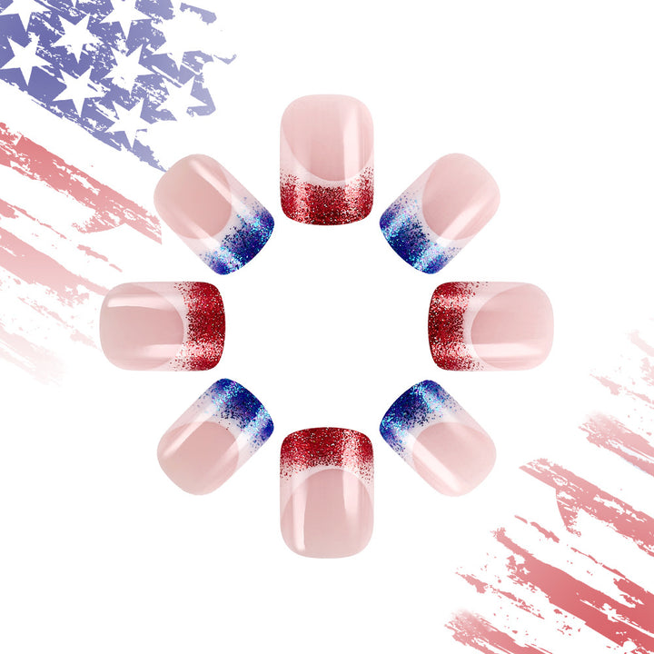 Star-Spangled Press-On Nail Art Kalsten