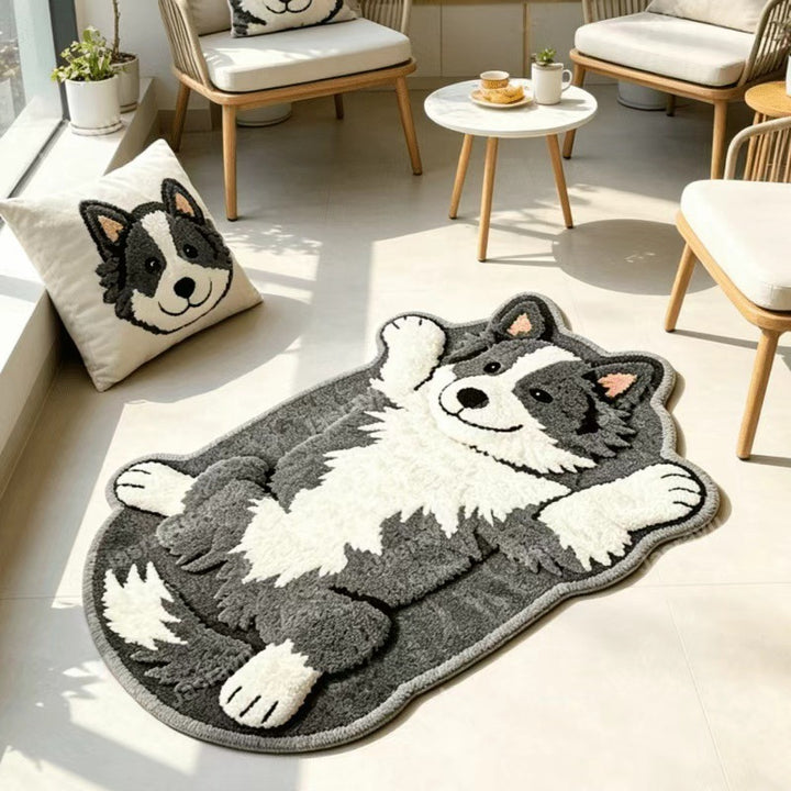 Plush Cat-Shaped Bath Mat