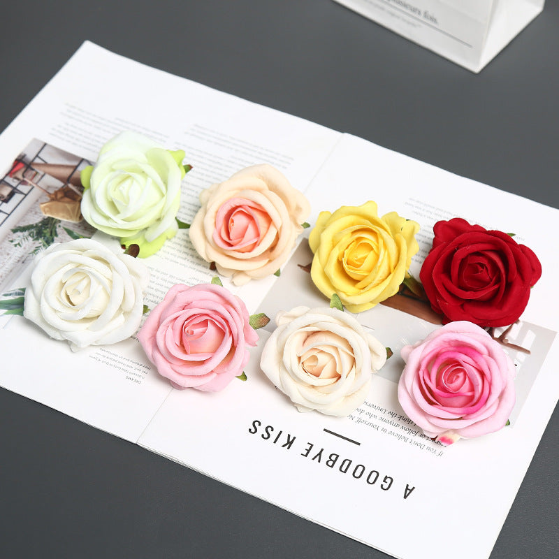 Elegant Silk Rose Pin for Decorative Use
