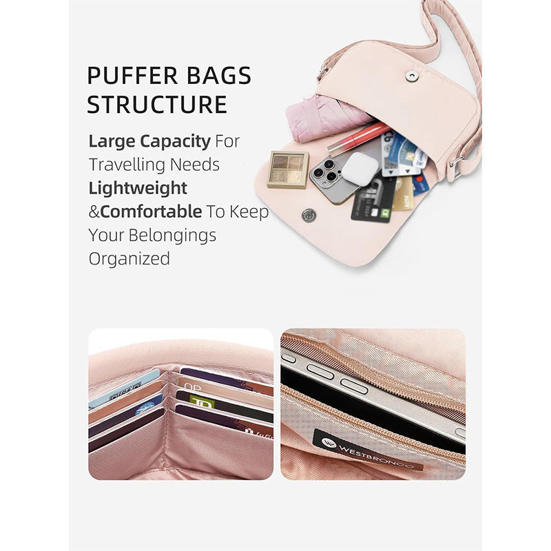 Fashionable shoulder bag with padded design Kalsten
