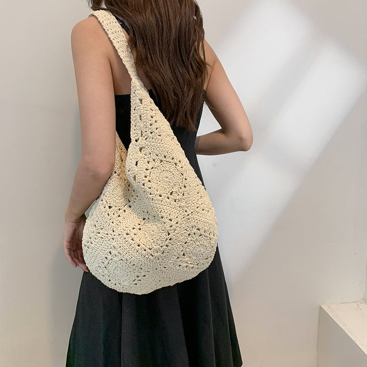 Hand-knotted macrame shoulder bag Kalsten