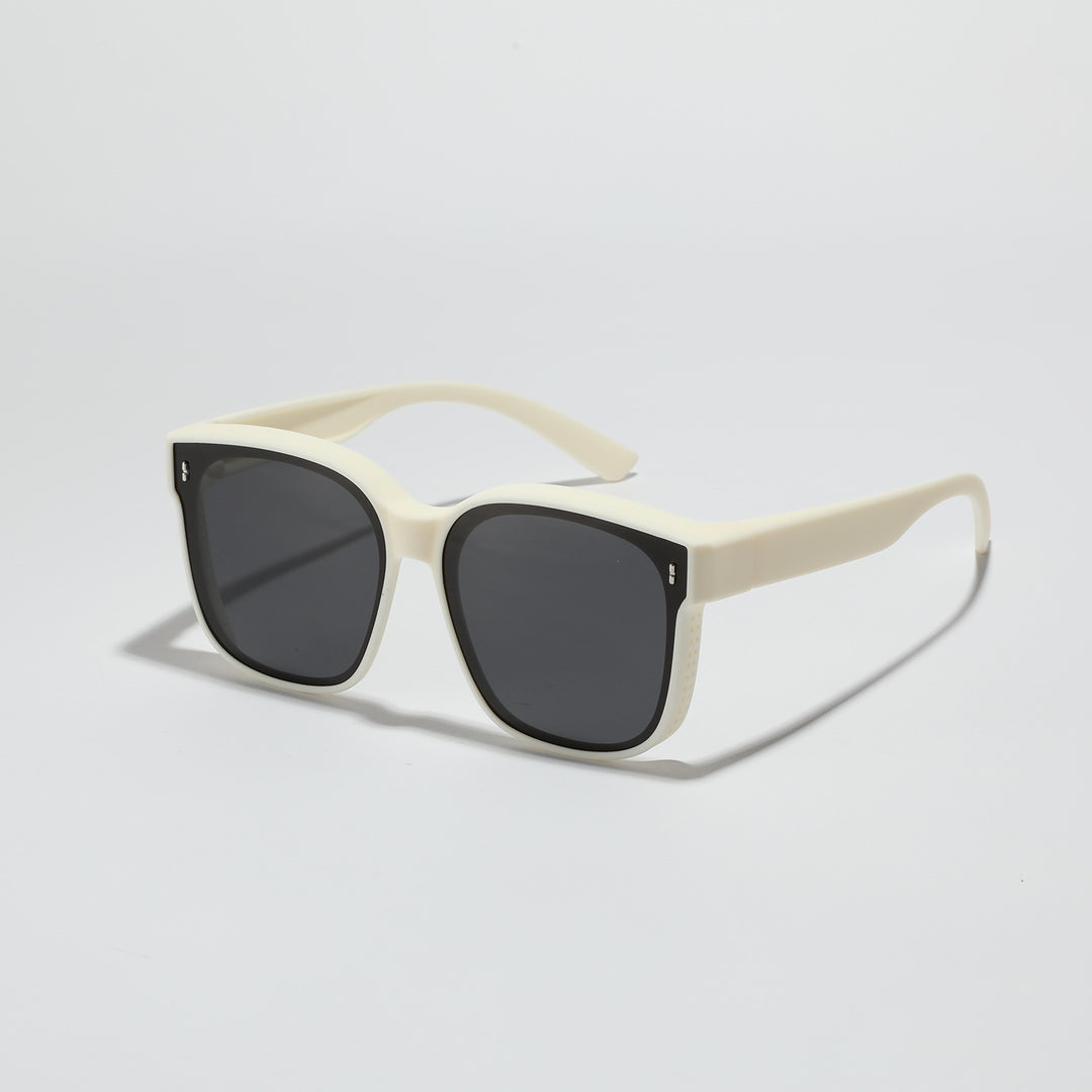 Women's square sunglasses with modern, glossy frame and UV protection Kalsten