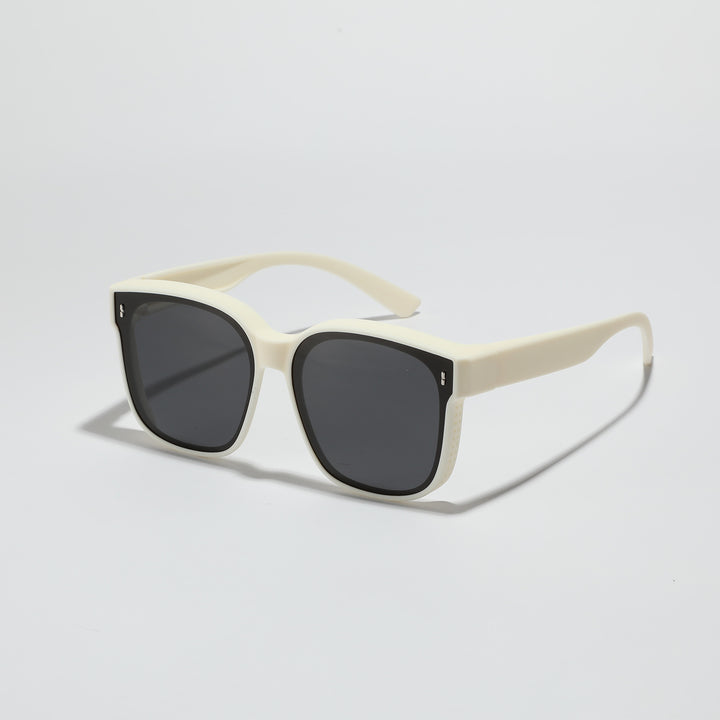 Women's square sunglasses with modern, glossy frame and UV protection Kalsten