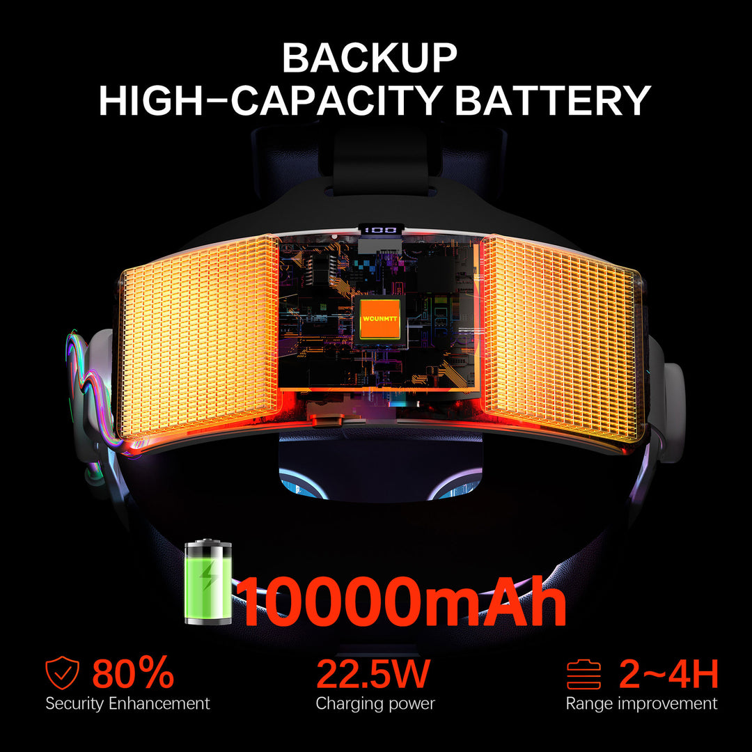 VR-Headset with Adjustable Wearing Comfort and Rgb Led Lighting Kalsten