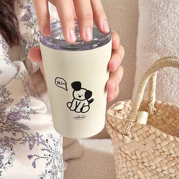 Women's insulated cup with cute dog design Kalsten