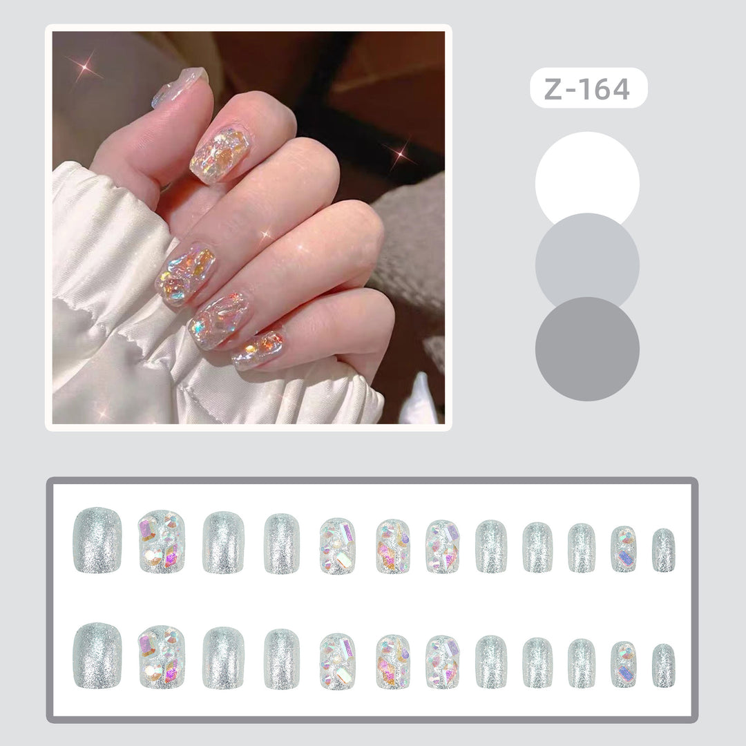Glittery Gel Press-On Nail Set Kalsten