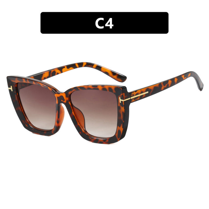 Women's large sunglasses in modern design with trendy tortoise pattern Kalsten