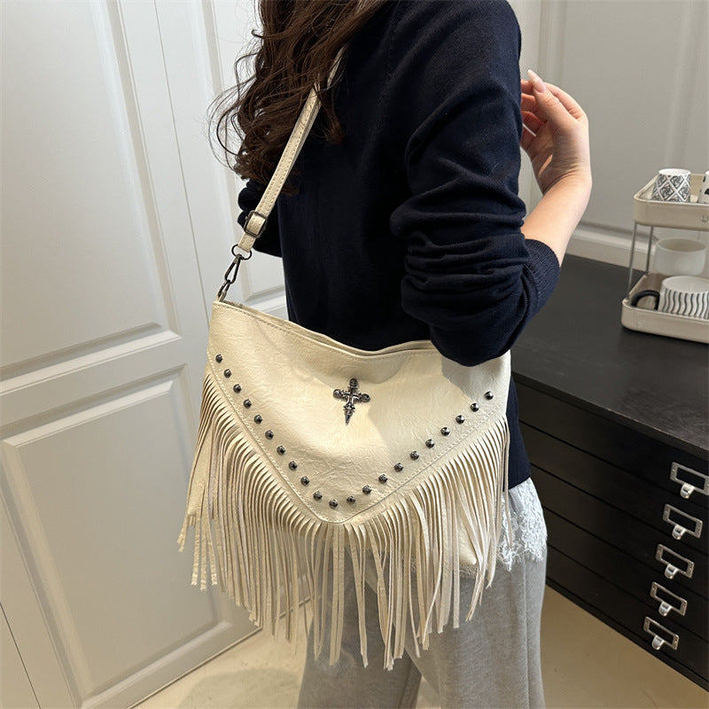 Fringe Detail Crossbody Bag
