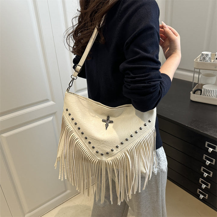 Fringe Detail Crossbody Bag