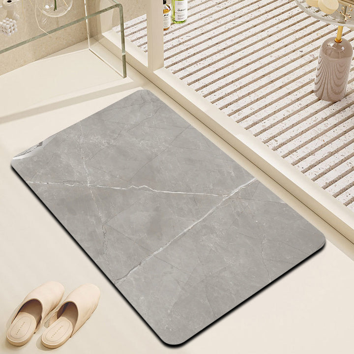 Marble Effect Bathroom Mat Kalsten