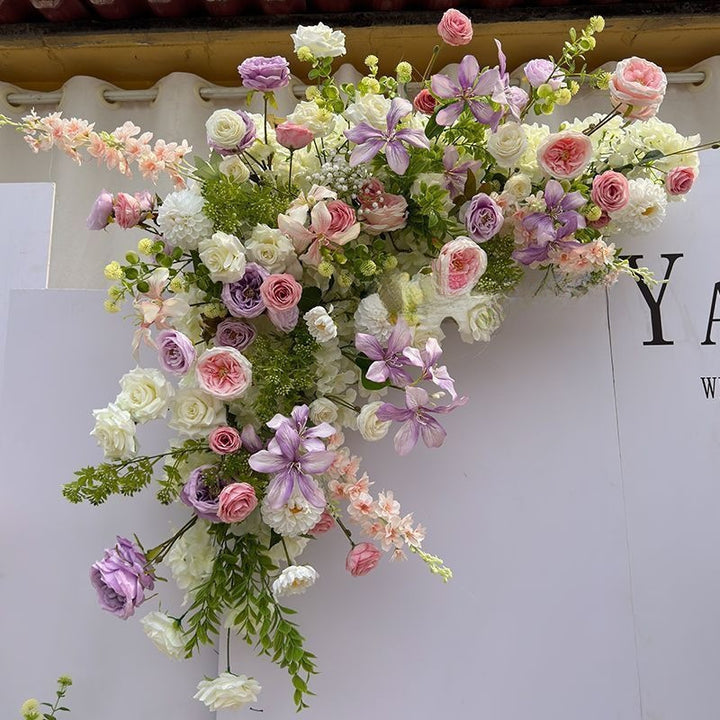 Lush Botanical Floral Swag Arrangement
