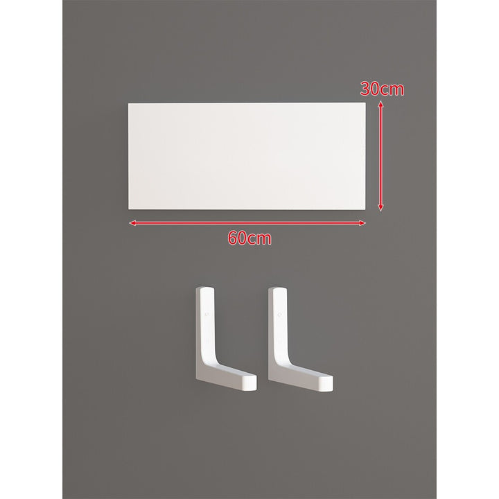Long Narrow Floating Wall Shelf Kit with Concealed Heavy-Duty Brackets