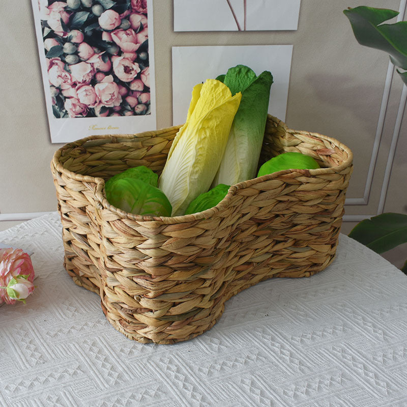 Woven Storage Basket with Organic Curved Design Kalsten