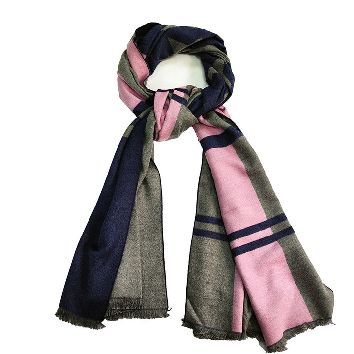 Women's Elegant and Warm Scarf with Modern Check Pattern Kalsten
