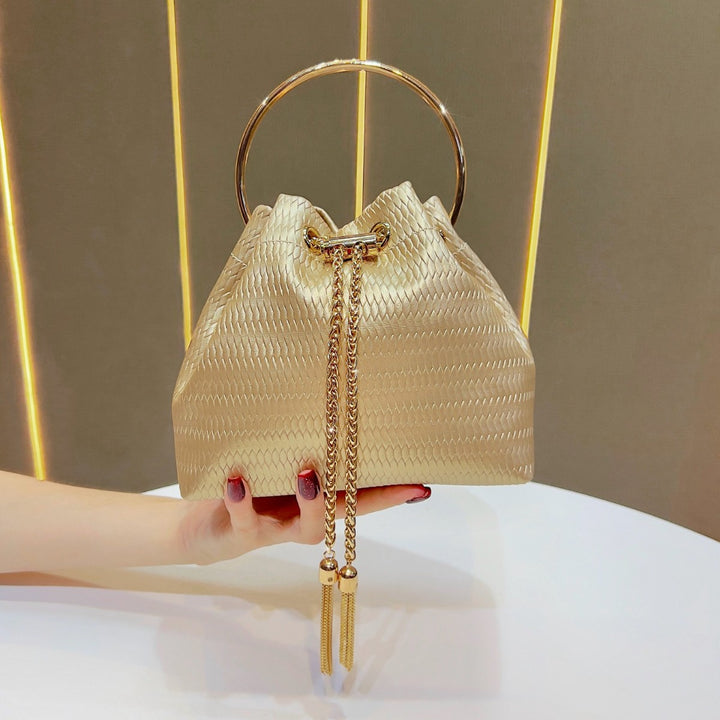 Decorative Ring-Handled Evening Bag