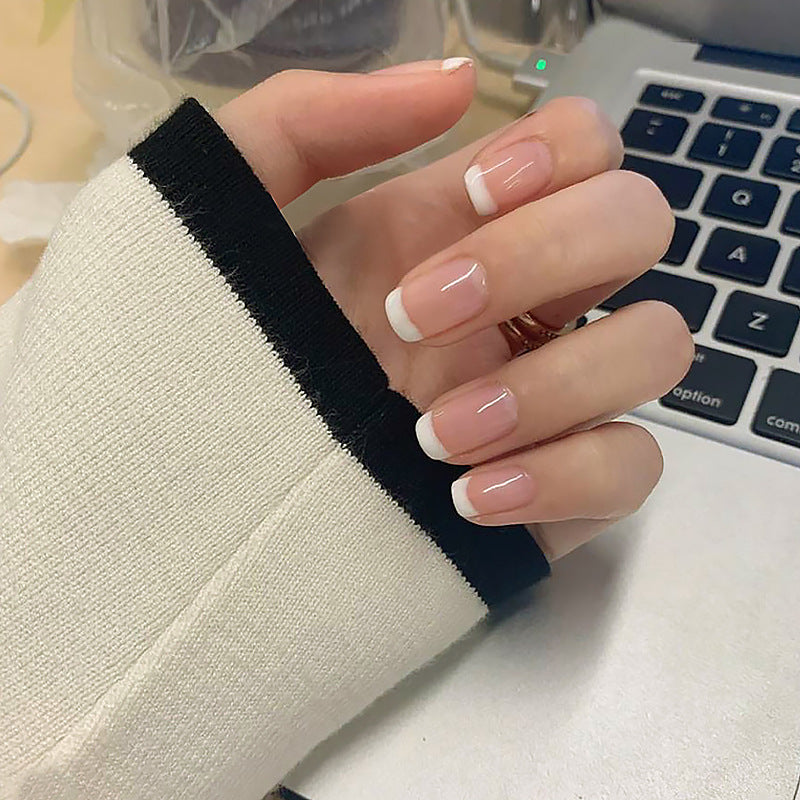 Artificial nails with floral minimalism Kalsten