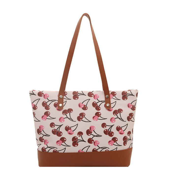 Playful Printed Canvas Tote Bag Kalsten